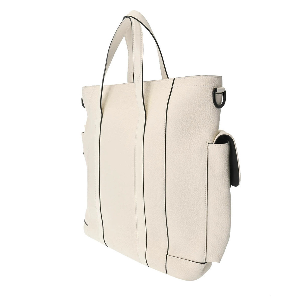Louis Vuitton Leather Monogram Christopher White Tote Bag Taurillon
